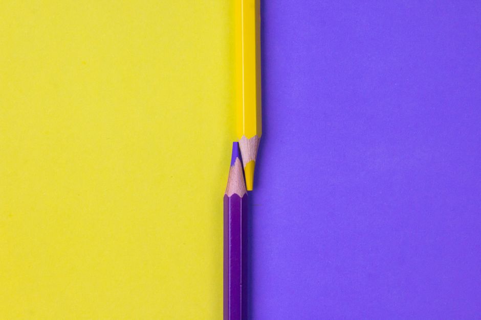 Two mechanical pencils compared side by side